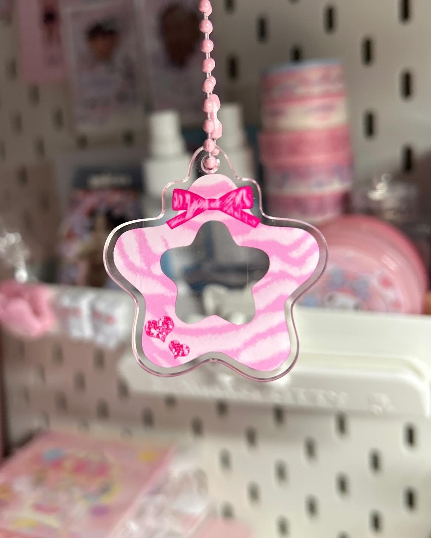 shining star: acrylic charm keychain