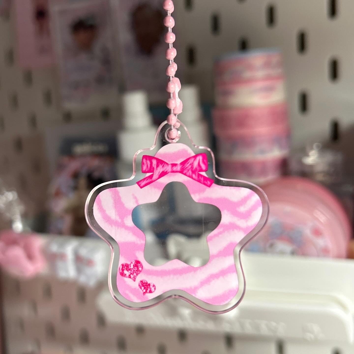 shining star: acrylic charm keychain