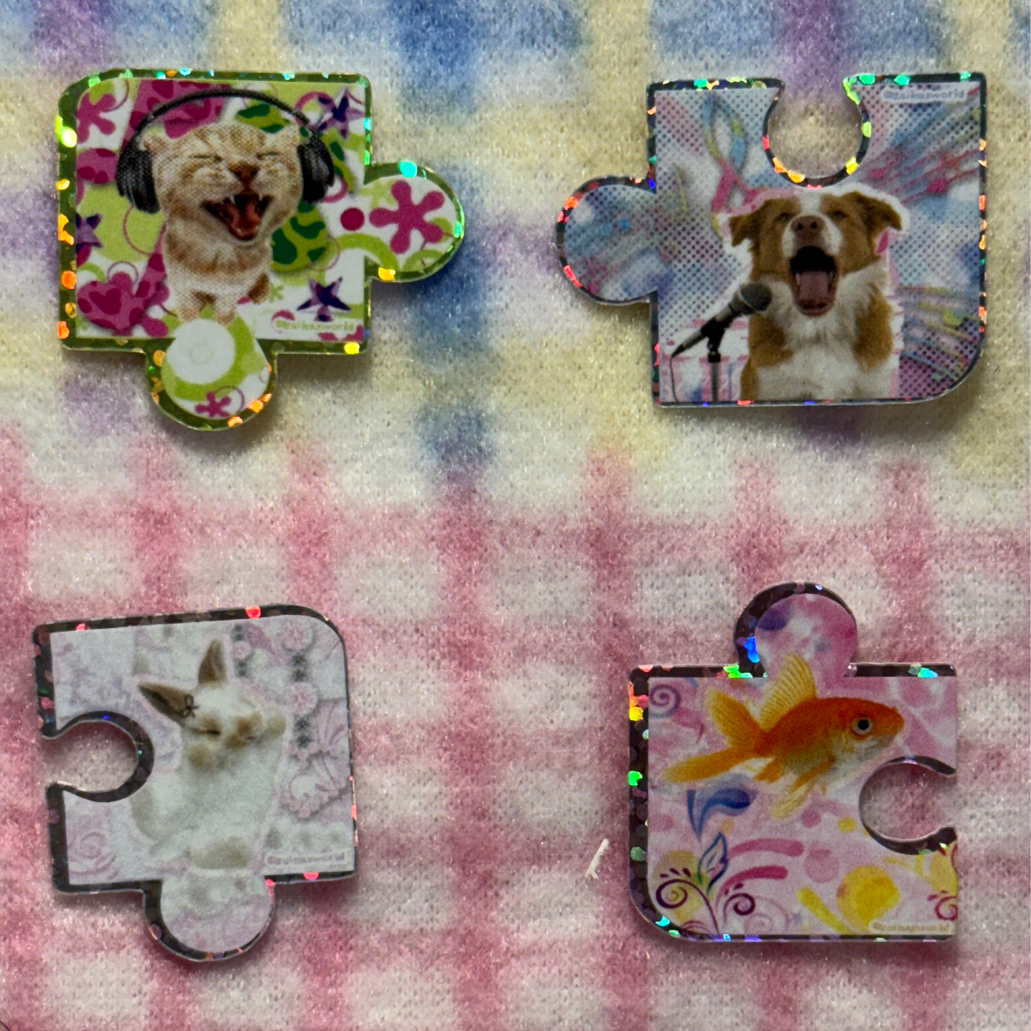 puzzle pieces: die cut stickers pack