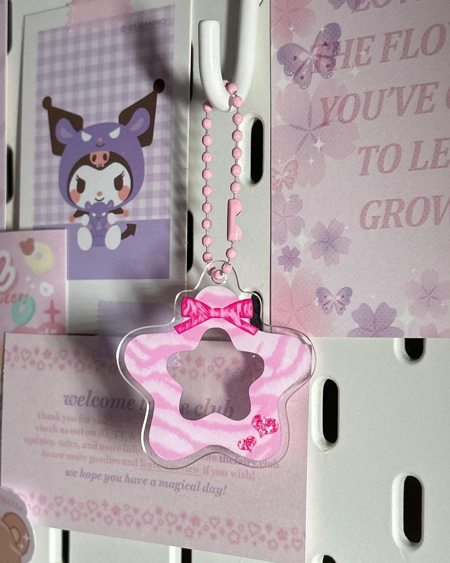 shining star: acrylic charm keychain