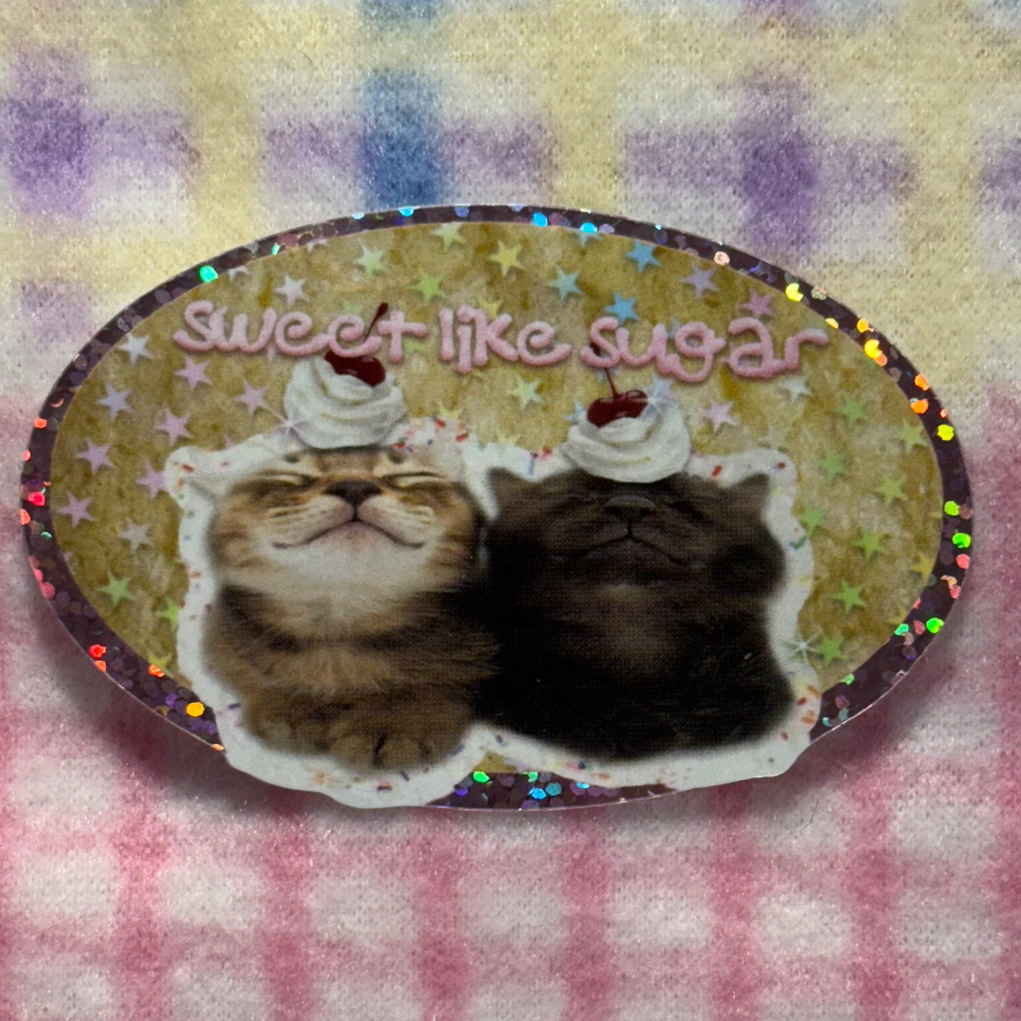 sweet as sugar: die cut sticker