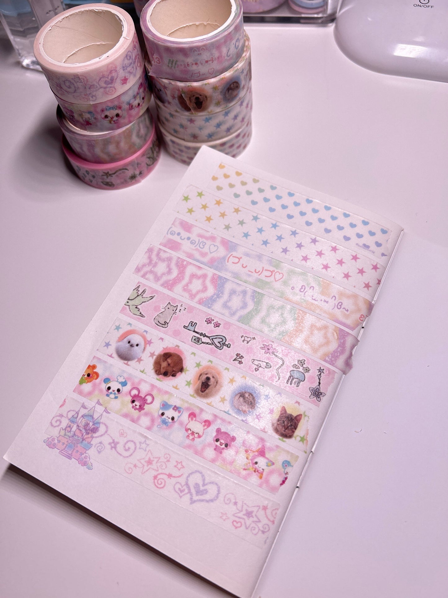 kaomoji: washi tape