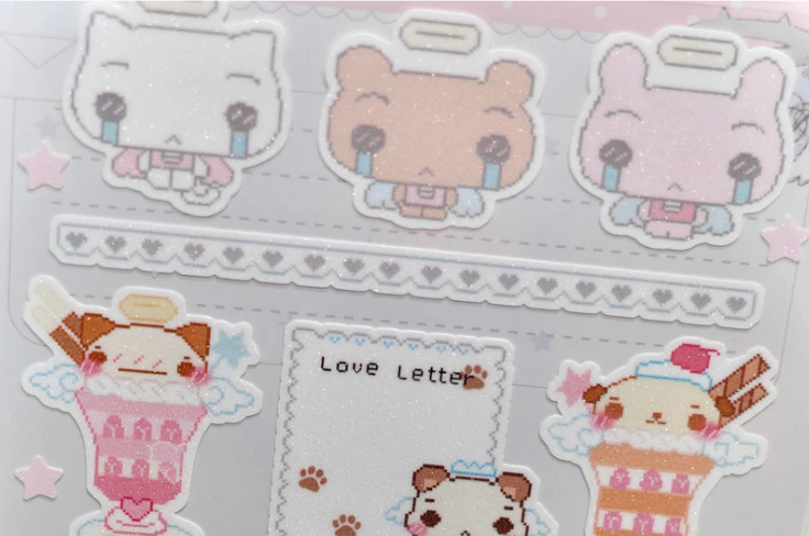 happy_nyang_day: Creamy Angels sticker sheet