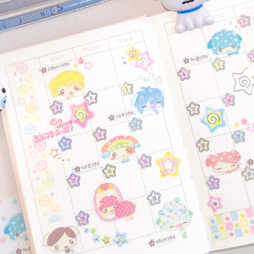 creamy milky: Dog Grooming Salon sticker sheet