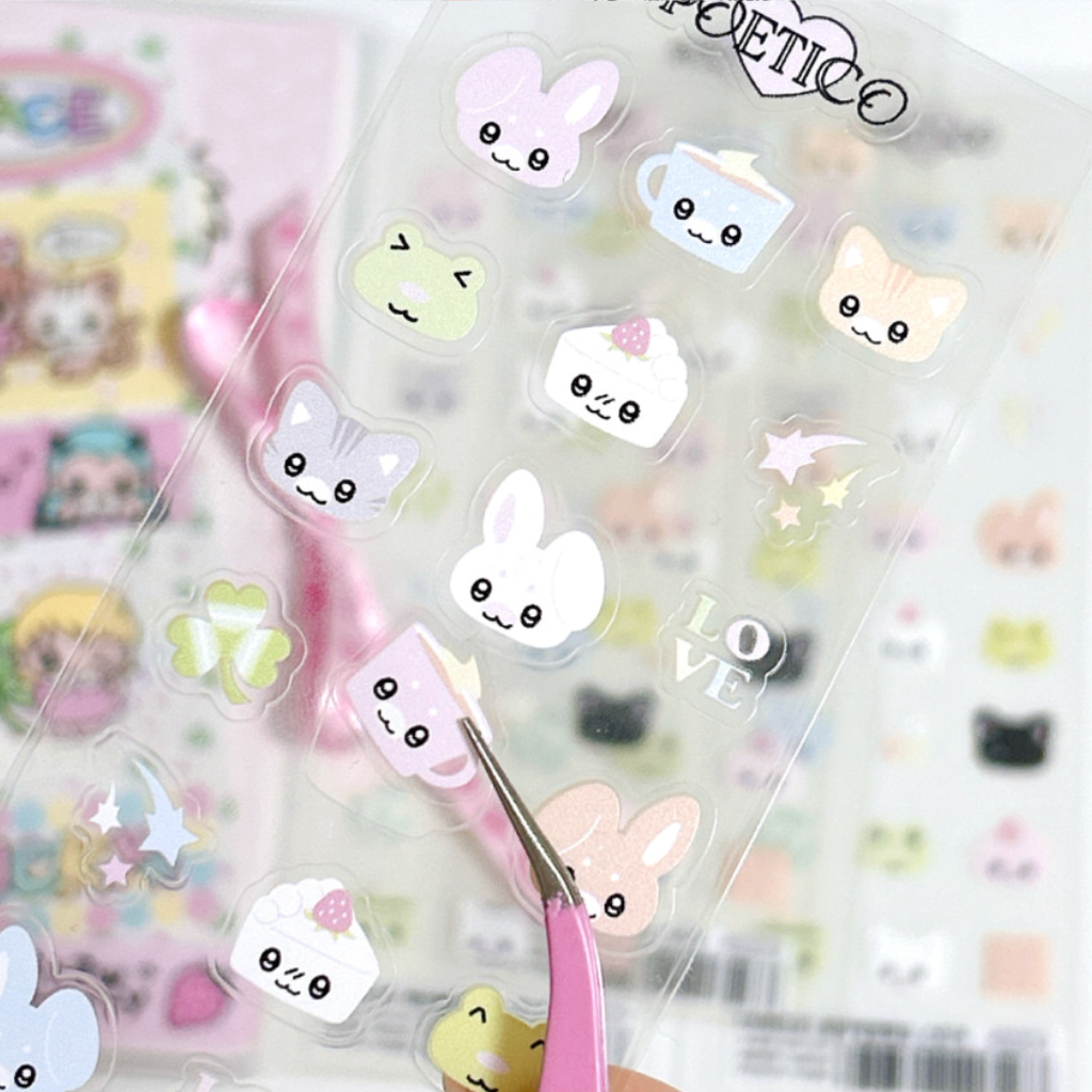 poetico: it's so bright and cheerful sticker sheet