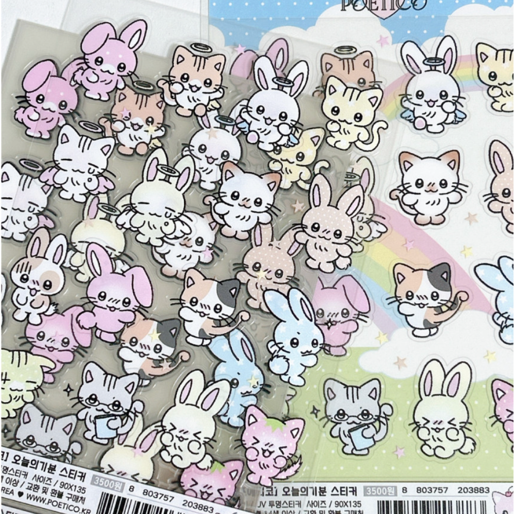 poetico: today's mood sticker sheet