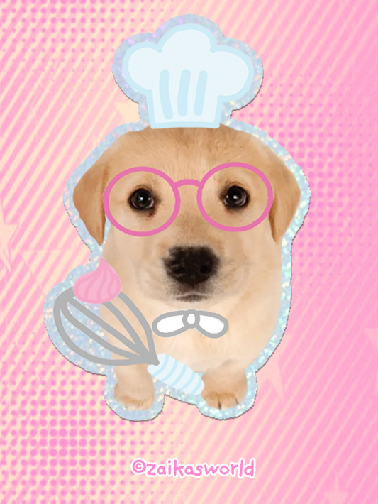 bone appawtit: die cut sticker