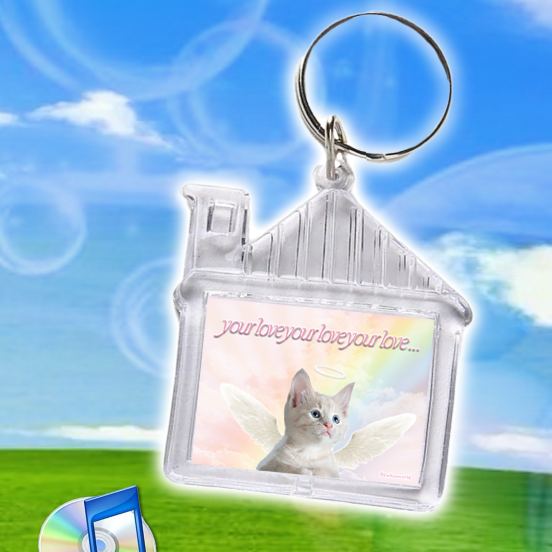 your love your love your love: die cut sticker