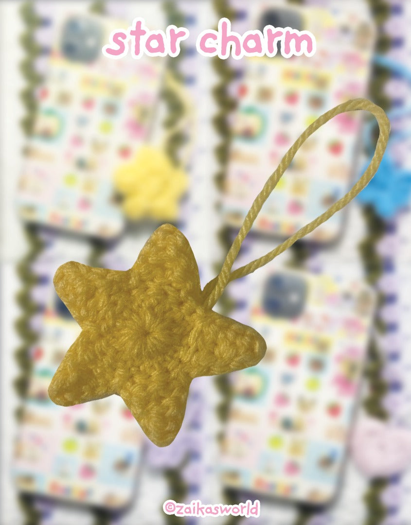 stars: crochet charms