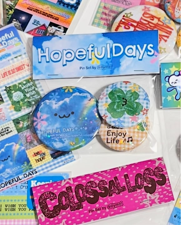 sillyme: hopeful days button set
