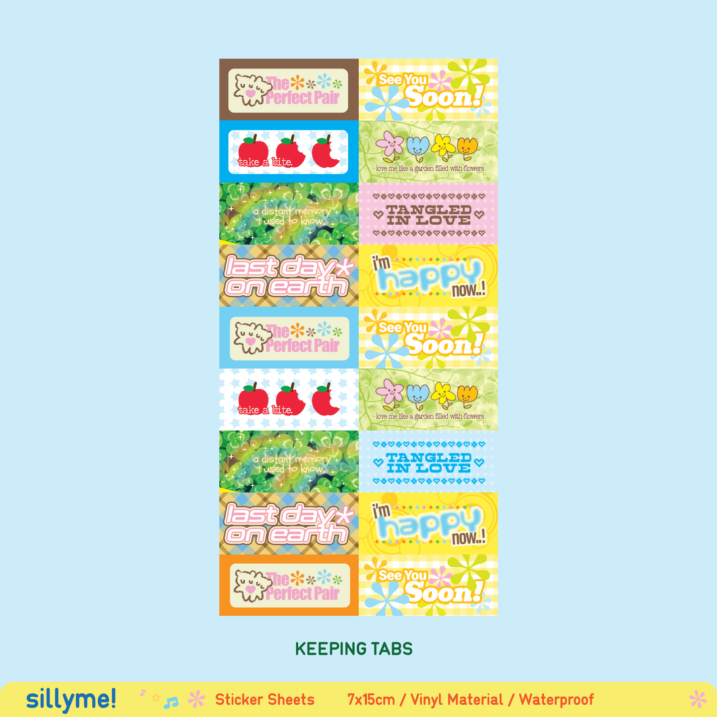 sillyme: beabadoobe sticker sheet