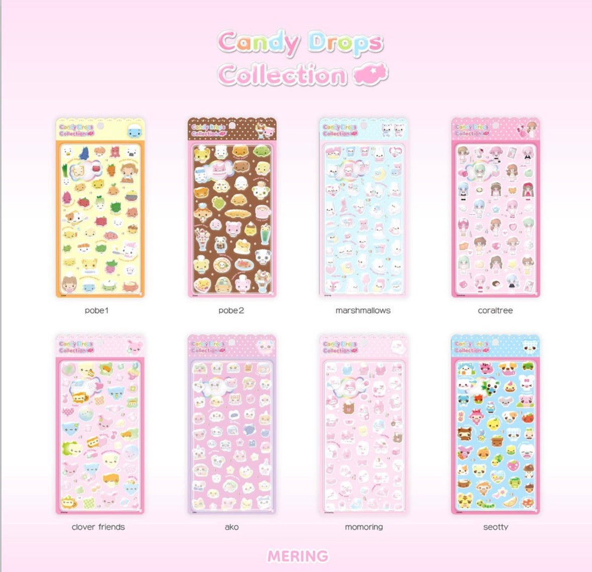 mering: candy drops collection stickers
