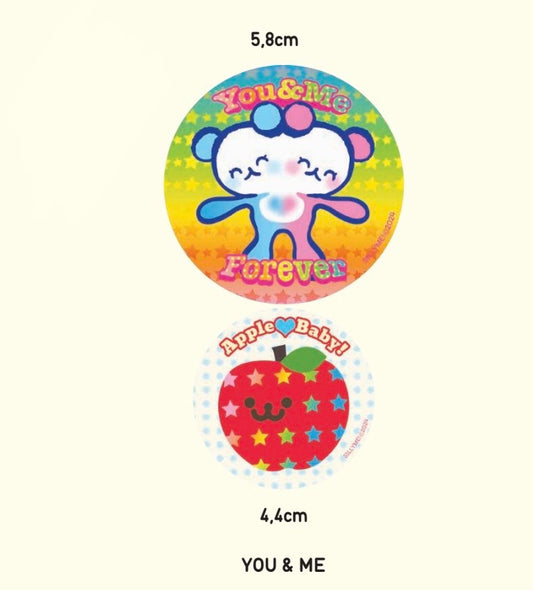 sillyme: you and me button set