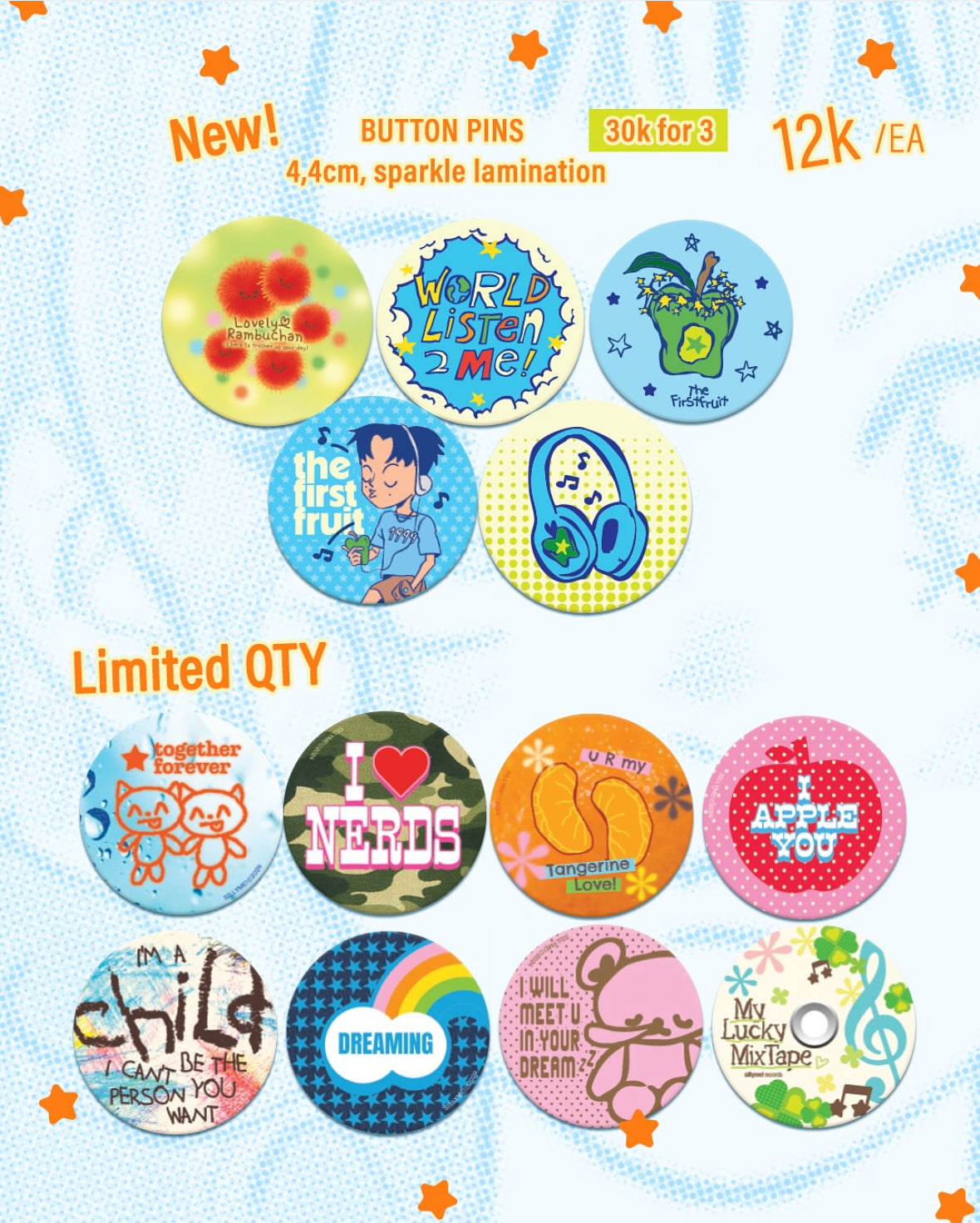 sillyme: individual buttons