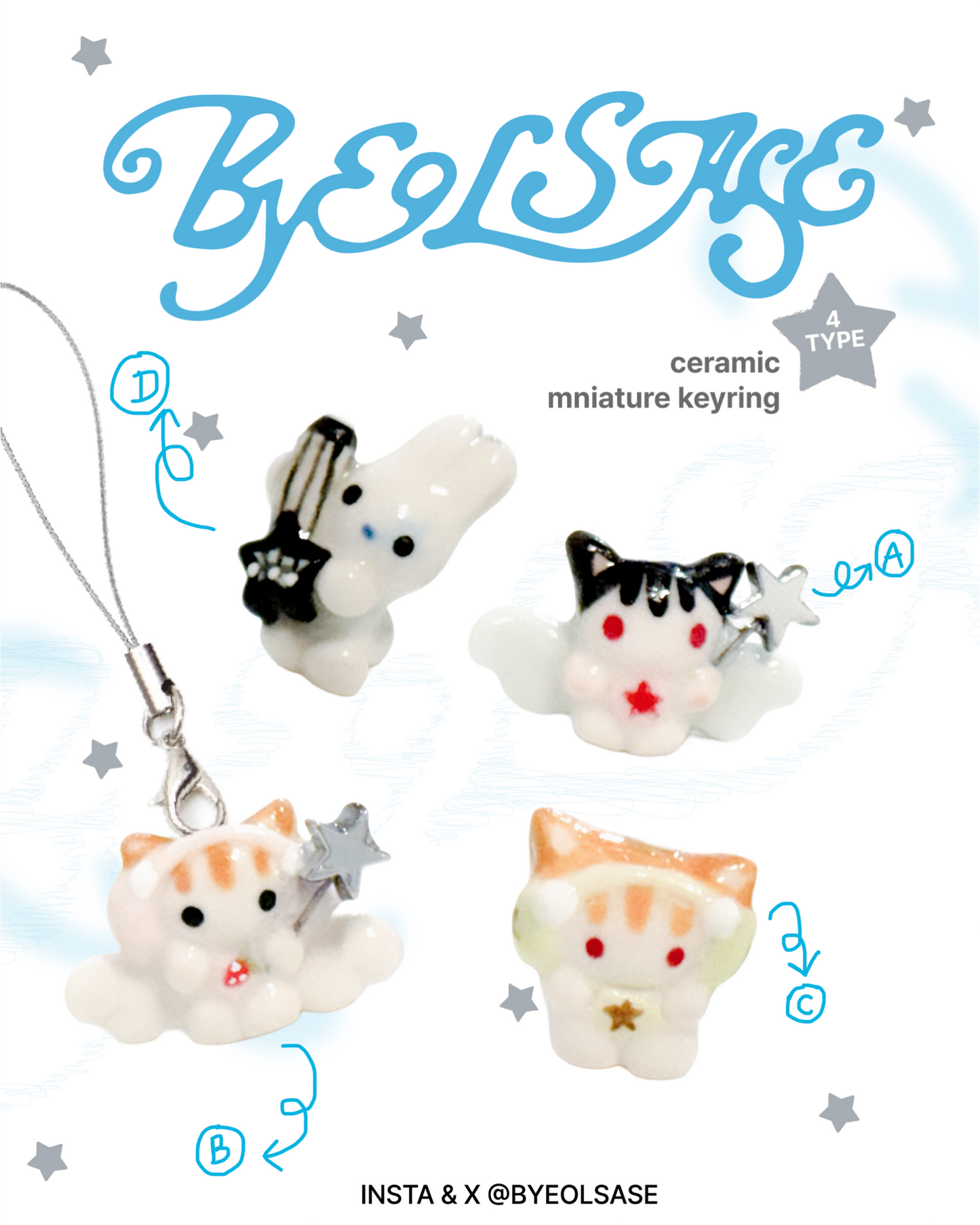 byeolsase: ceramic miniature charms