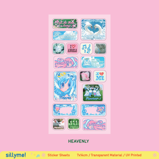 sillyme: heavenly sticker sheet