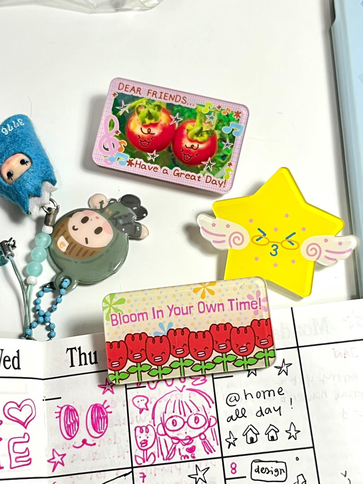 sillyme: star acrylic clips