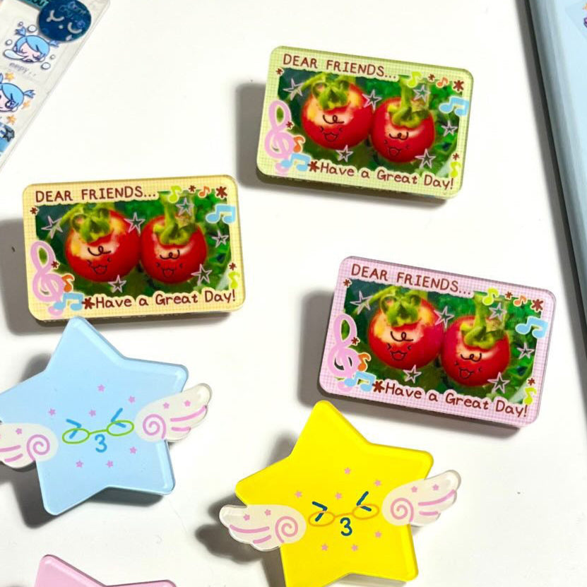 sillyme: dear friends acrylic clips