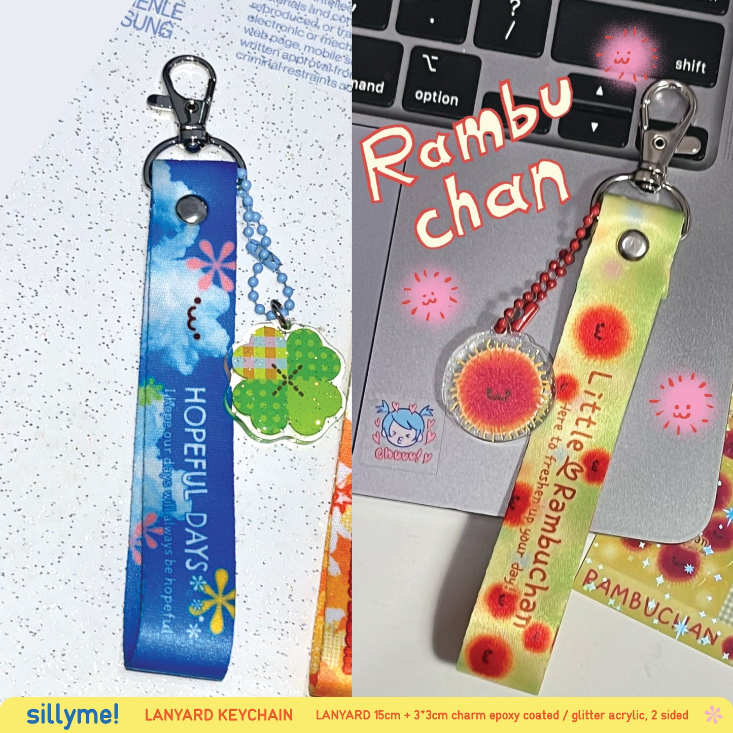 sillyme: lanyard keychains