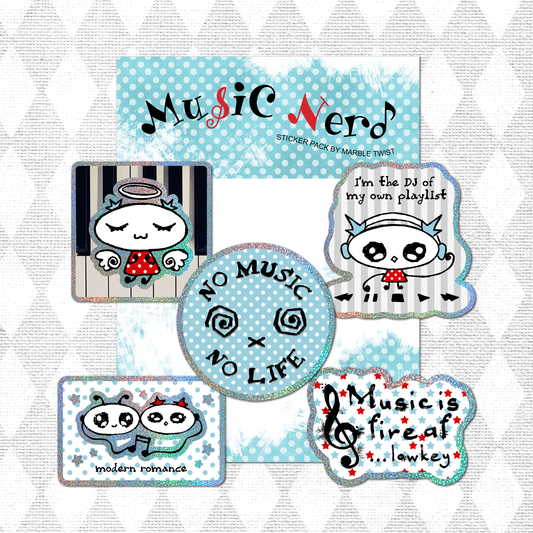 marbletwist: Music Nerd Sticker Pack