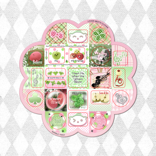 marbletwist: Lover Meets Clover Sticker Sheet