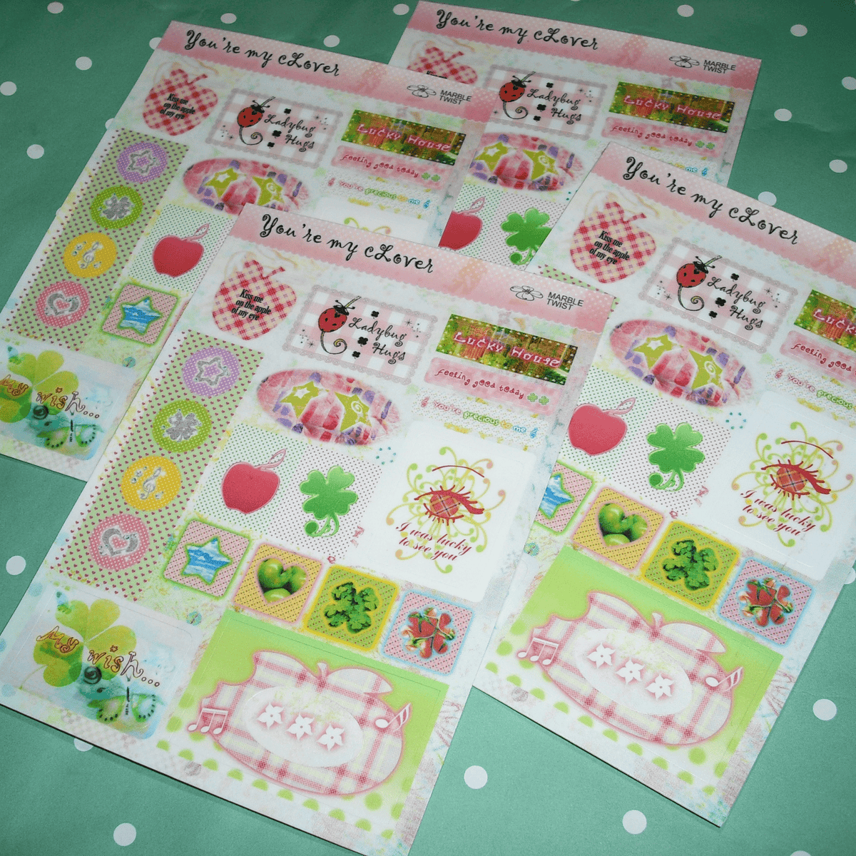 marbletwist: You’re My Clover Sticker Sheet