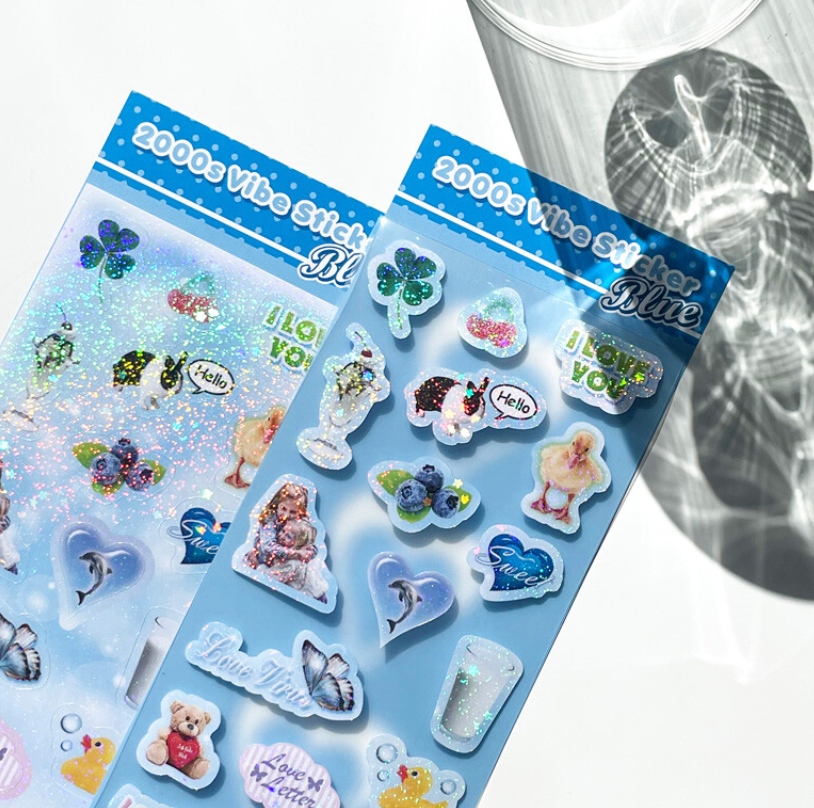 bitbybit: 2000s Vibe Sticker_Blue