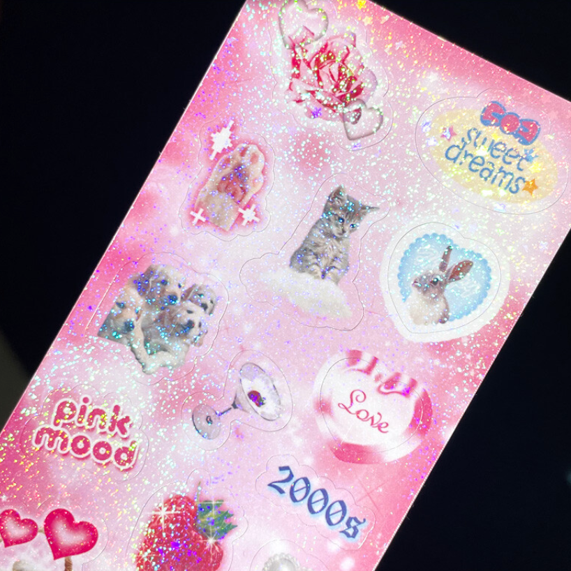 bitbybit: 2000s Vibe Sticker_Pink