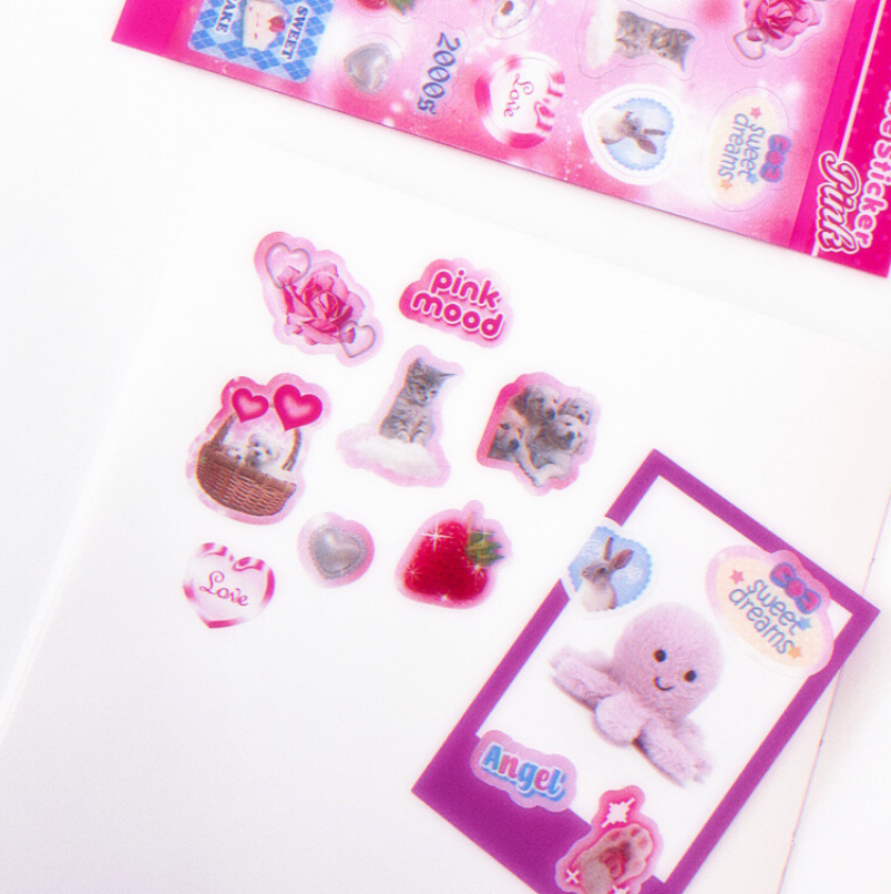 bitbybit: 2000s Vibe Sticker_Pink