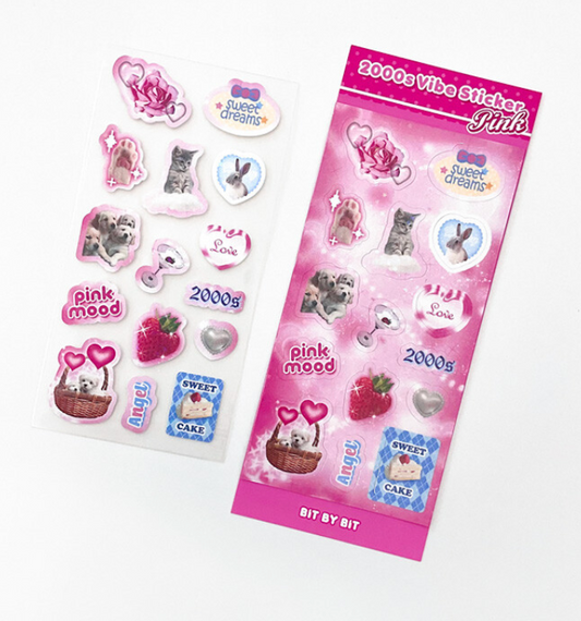 bitbybit: 2000s Vibe Sticker_Pink