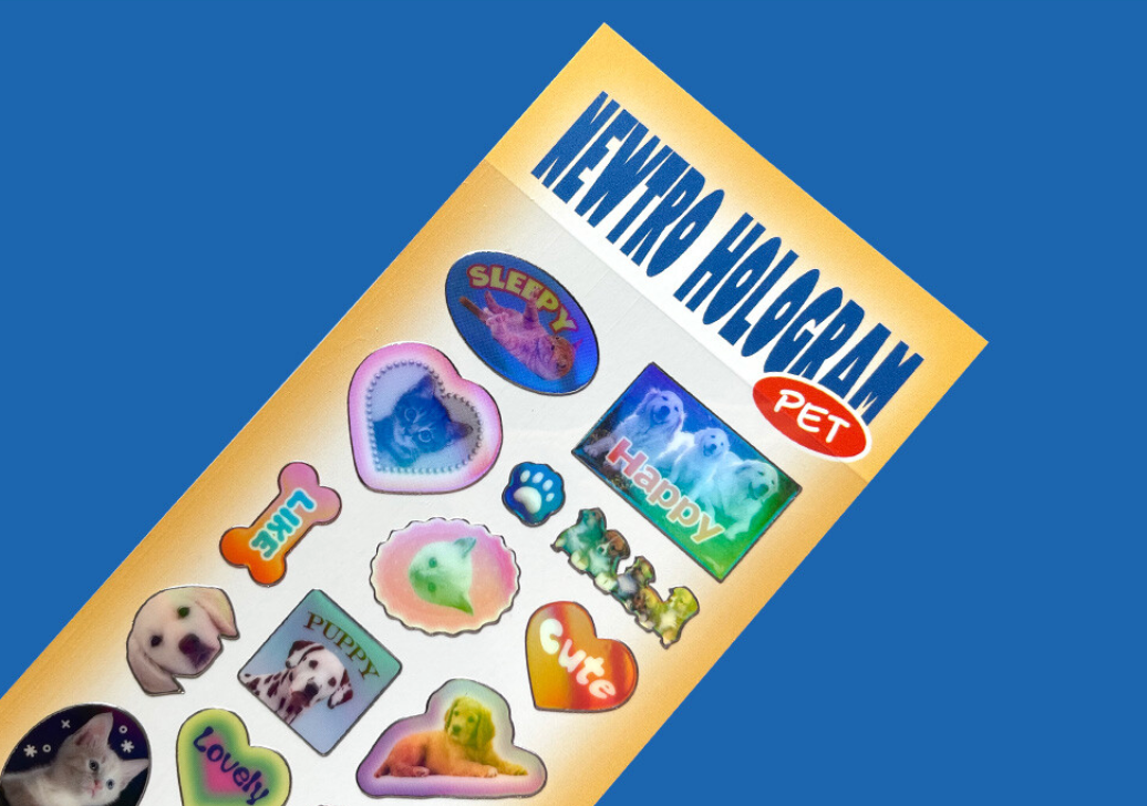 bitbybit: Newtro Hologram Sticker_Pet