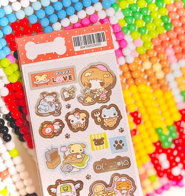 3eotty: puppy love sticker sheet