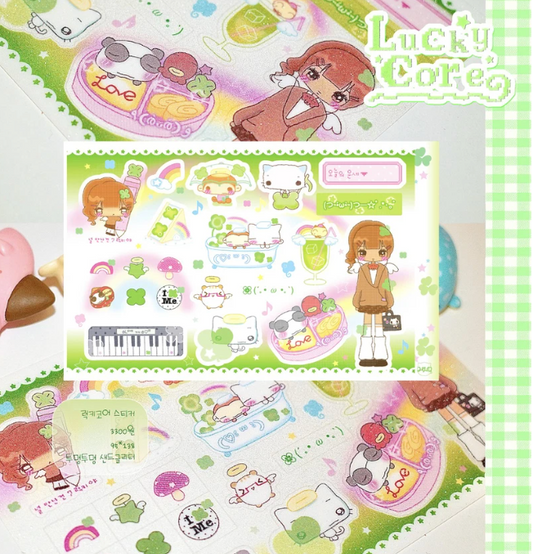 happy_nyang_day: Lucky Core sticker sheet