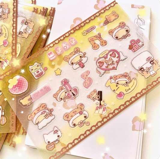 happy_nyang_day: Mink Bear sticker sheet