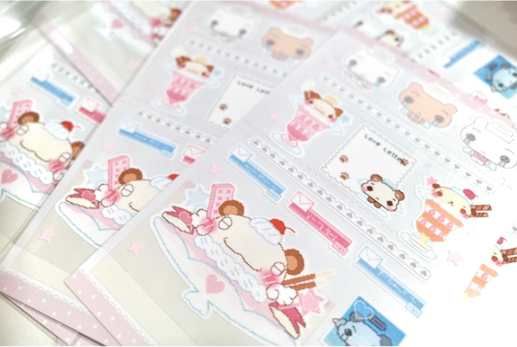 happy_nyang_day: Creamy Angels sticker sheet