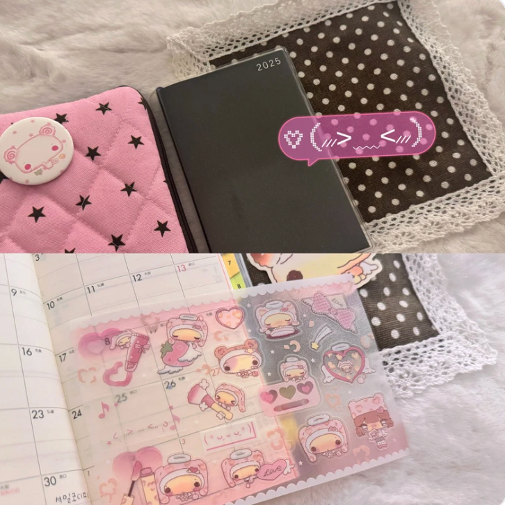 happy_nyang_day: Mink Bunny sticker sheet