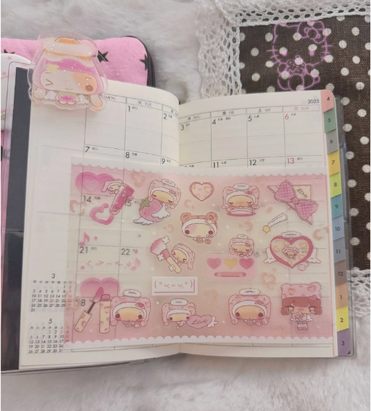 happy_nyang_day: Mink Bunny sticker sheet