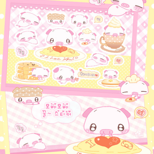creamy milky: Moemoe honey stickers