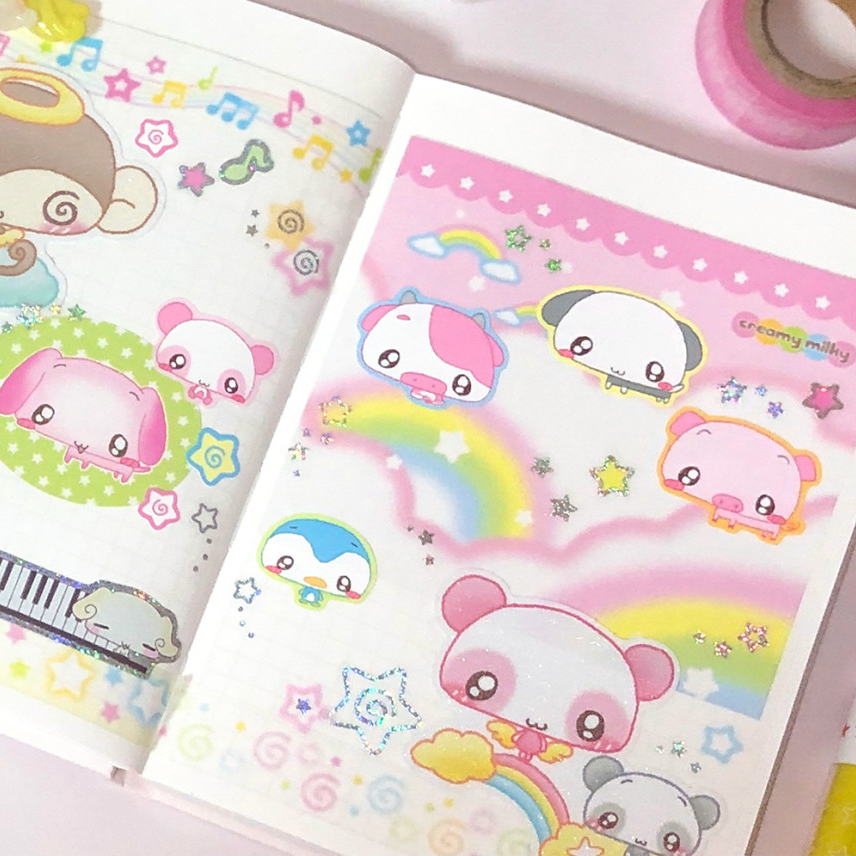 creamy milky: Creamy Friends sticker sheet