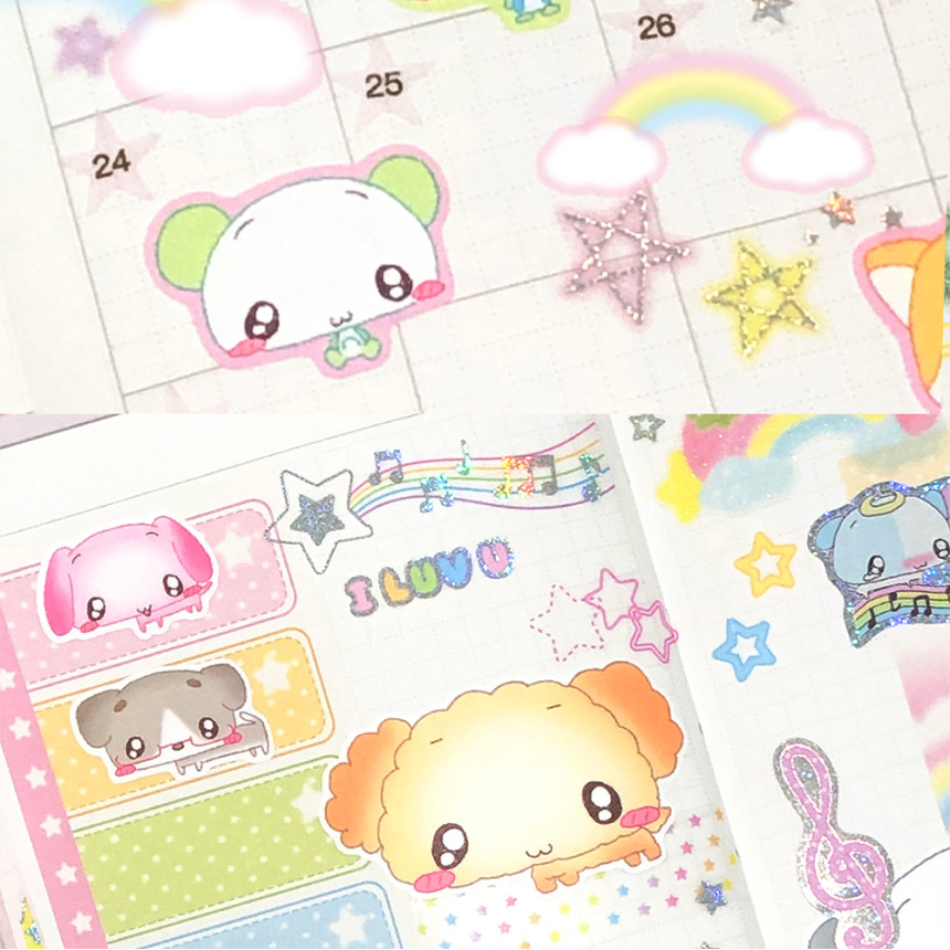 creamy milky: Creamy Friends sticker sheet