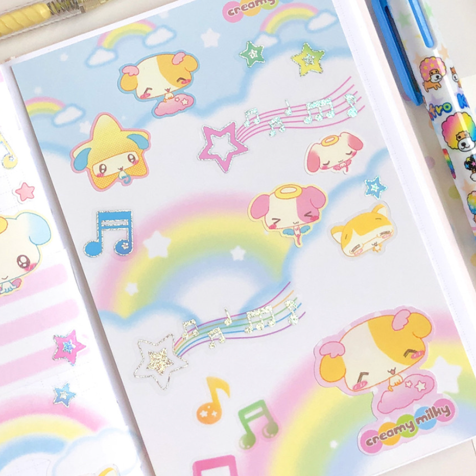creamy milky: Weather Fairy Puppy sticker sheet