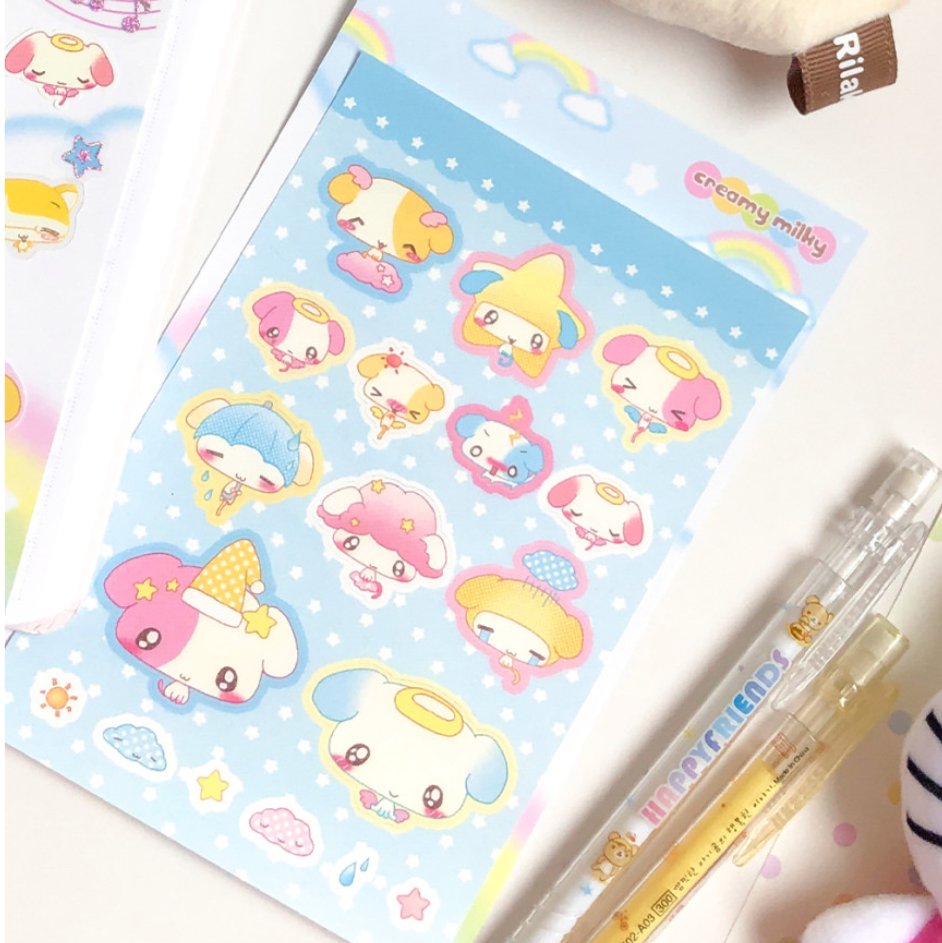 creamy milky: Weather Fairy Puppy sticker sheet