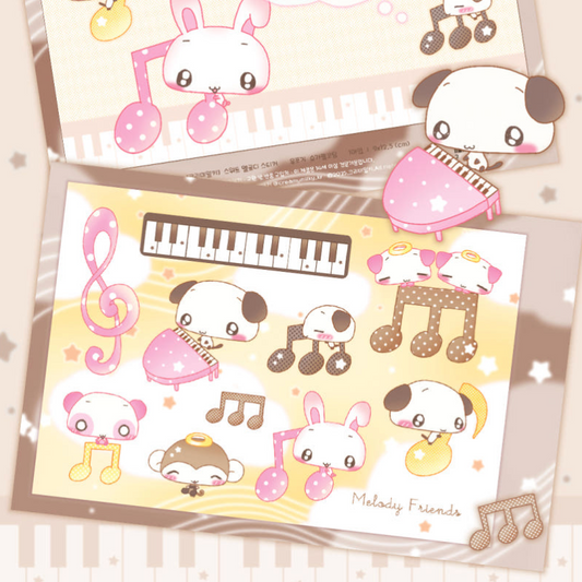 creamy milky: Sweet Melody sticker sheet