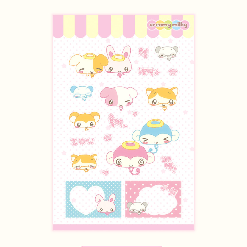 creamy milky: Reaction Demon King sticker sheet