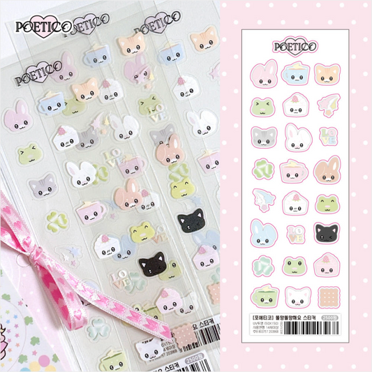 poetico: it's so bright and cheerful sticker sheet