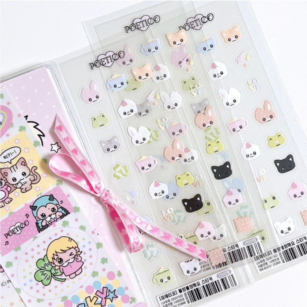 poetico: it's so bright and cheerful sticker sheet