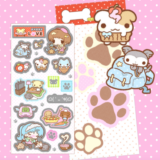 3eotty: puppy love sticker sheet