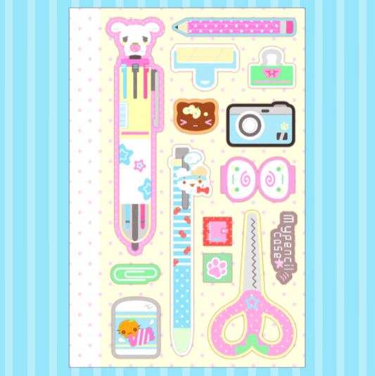 3eotty: pencil case sticker sheet