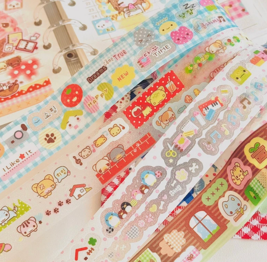3eotty: kiss cut washi tapes