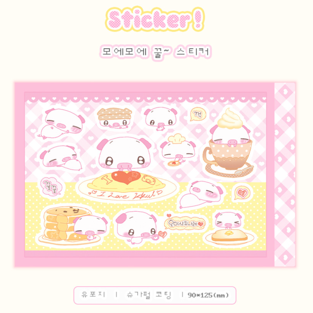 creamy milky: Moemoe honey stickers